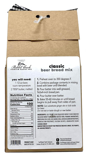 Rabbit Creek beer bread Italian herb mix box, fragrant herbs before baking.