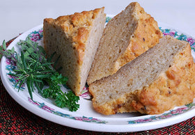 Rabbit Creek beer bread variety pack front, two flavors on display.