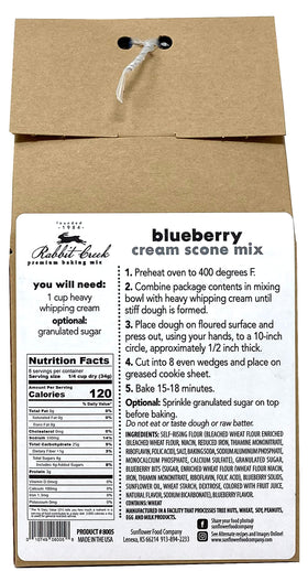 Rabbit Creek Cherry Almond Cream Scone Mix packaging, perfect for cozy brunches.