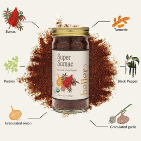Power Pantry Super Sumac jar ready to season veggies, grains, and legumes with tangy depth.