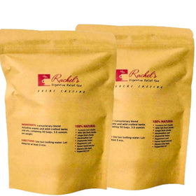 Rachelstea turmeric-yam-ginger tea bag steeping for warming comfort