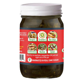 Ragin' Cajun Fixins jalapeno slices on nachos; adds sweet-spicy punch.