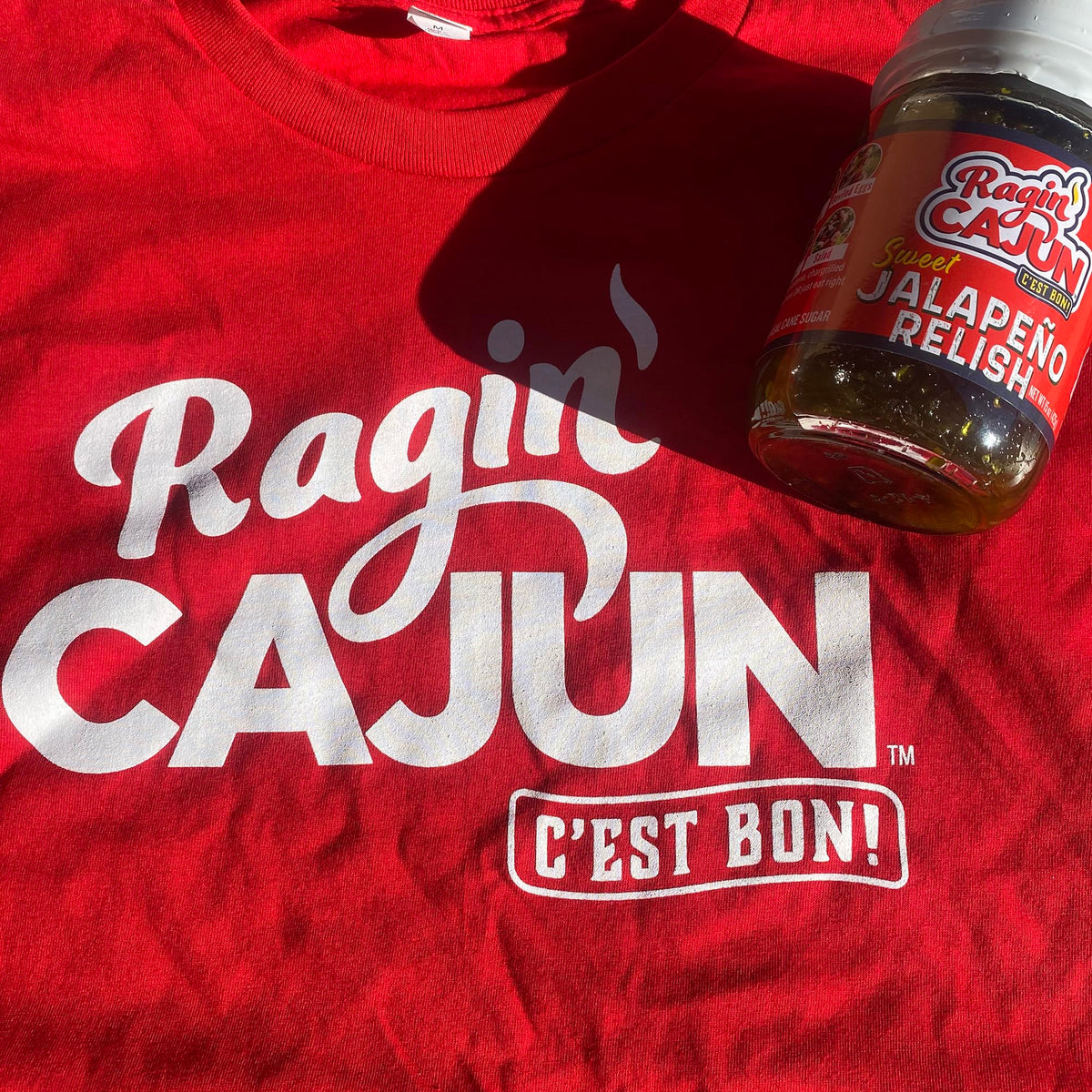 Ragin' Cajun Sweet Jalapeno Relish salad topping brightening greens.