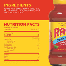 RAGÚ Old World Style Sauce with Meat Primavera idea with vegetables