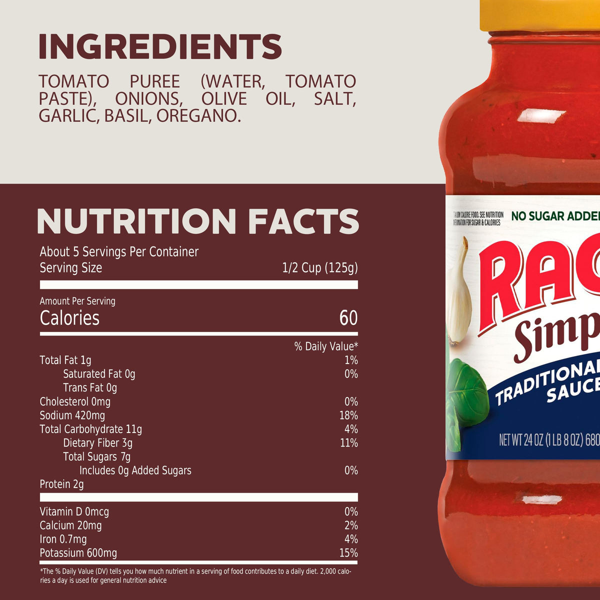 RAGÚ Simply Traditional lasagna dish using sauce layers