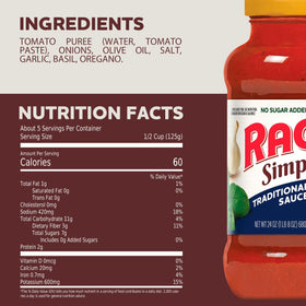 RAGÚ Simply Traditional lasagna dish using sauce layers