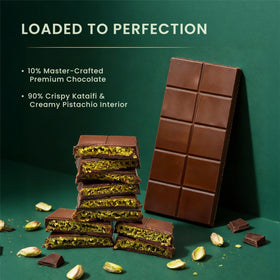 Rah Dubai Pistachio cream center provides rich, nutty flavor contrast