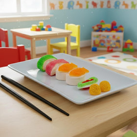 Raindrops Gummy Sushi nine varieties with fruity flavors for bold snacking moments.