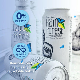 Rainforest Artesian Still Water can conveys a crisp, clean taste.