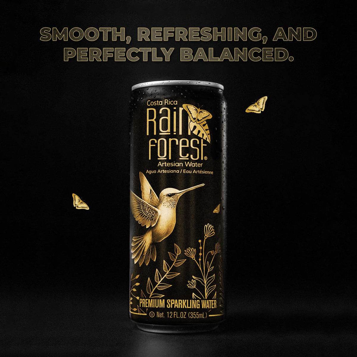 Eco-friendly aluminum can packaging from Rainforest.
