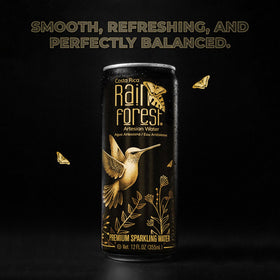 Eco-friendly aluminum can packaging from Rainforest.
