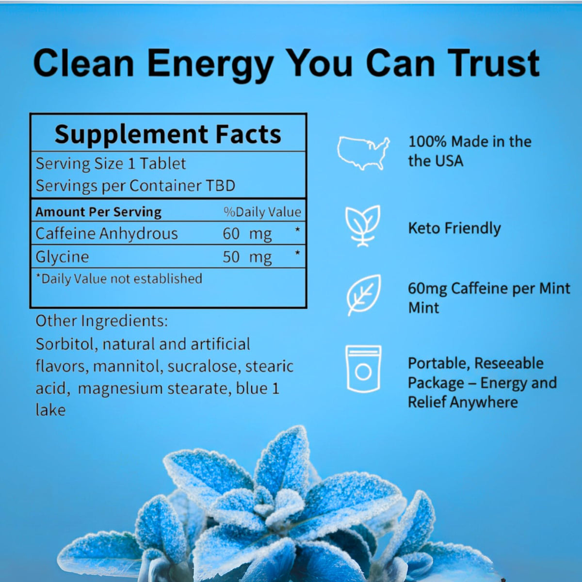 Rally Energy Fresh Peppermint mint provides refreshing breath and alertness