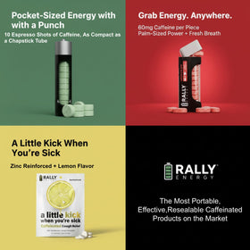 Rally Energy travel-case display shows portable energy source
