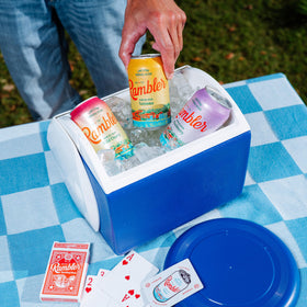 RAMBLER AUTX 12-ounce can pour captures fine carbonation for balanced mouthfeel.