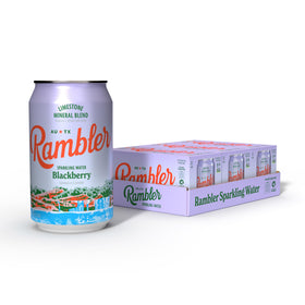 RAMBLER AUTX blackberry-flavor 12oz can for a refreshing, calorie-free sip