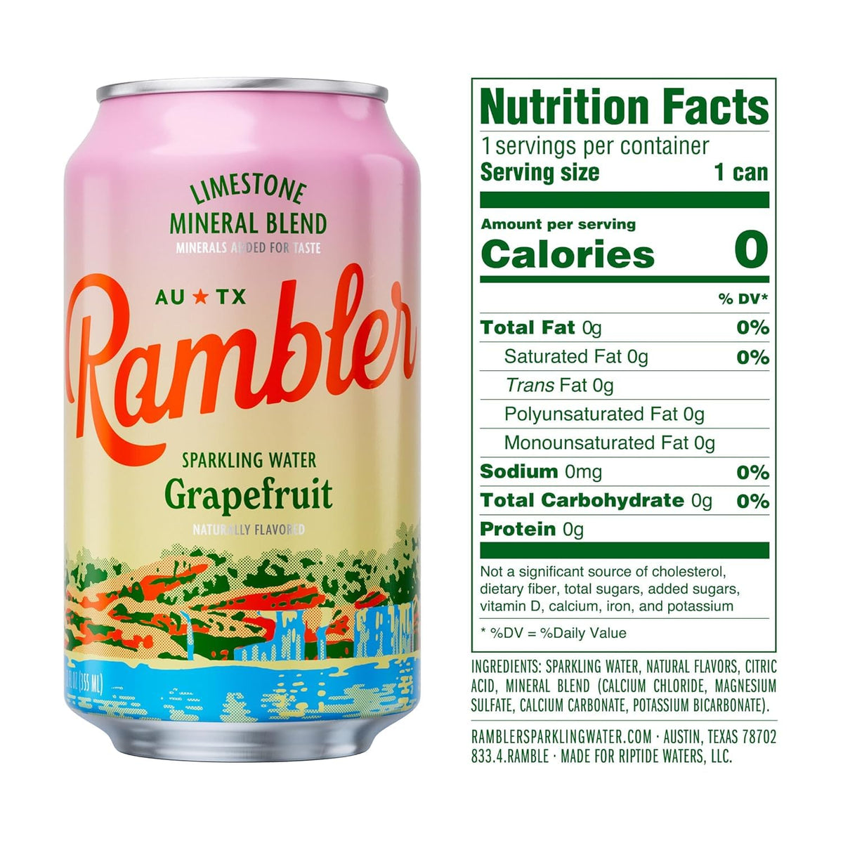 RAMBLER AUTX Variety Pack box displaying three flavors for versatile hydration options