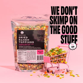 Ramen Bae colorful veggies blend adds crunch and aroma.
