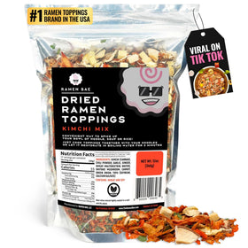 Ramen Bae Kimchi Mix toppings in a bowl upgrade ramen flavor