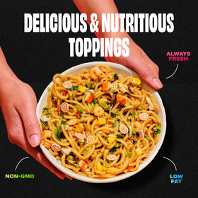 Ramen Bae dry noodle seasoning enhances fried rice and soups.