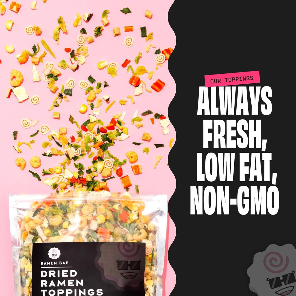 Ramen Bae No Fungus Among Us mix ingredients detail emphasizes whole-food components.