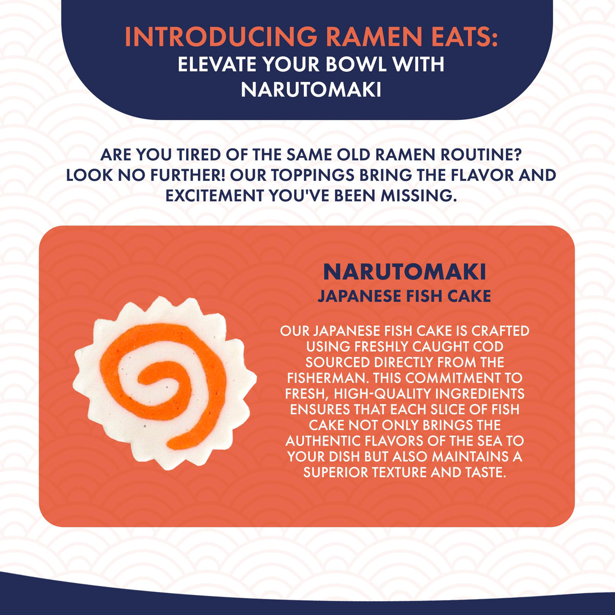 Ramen Eats Narutomaki hydration ready topping rehydrates quickly for bowls.