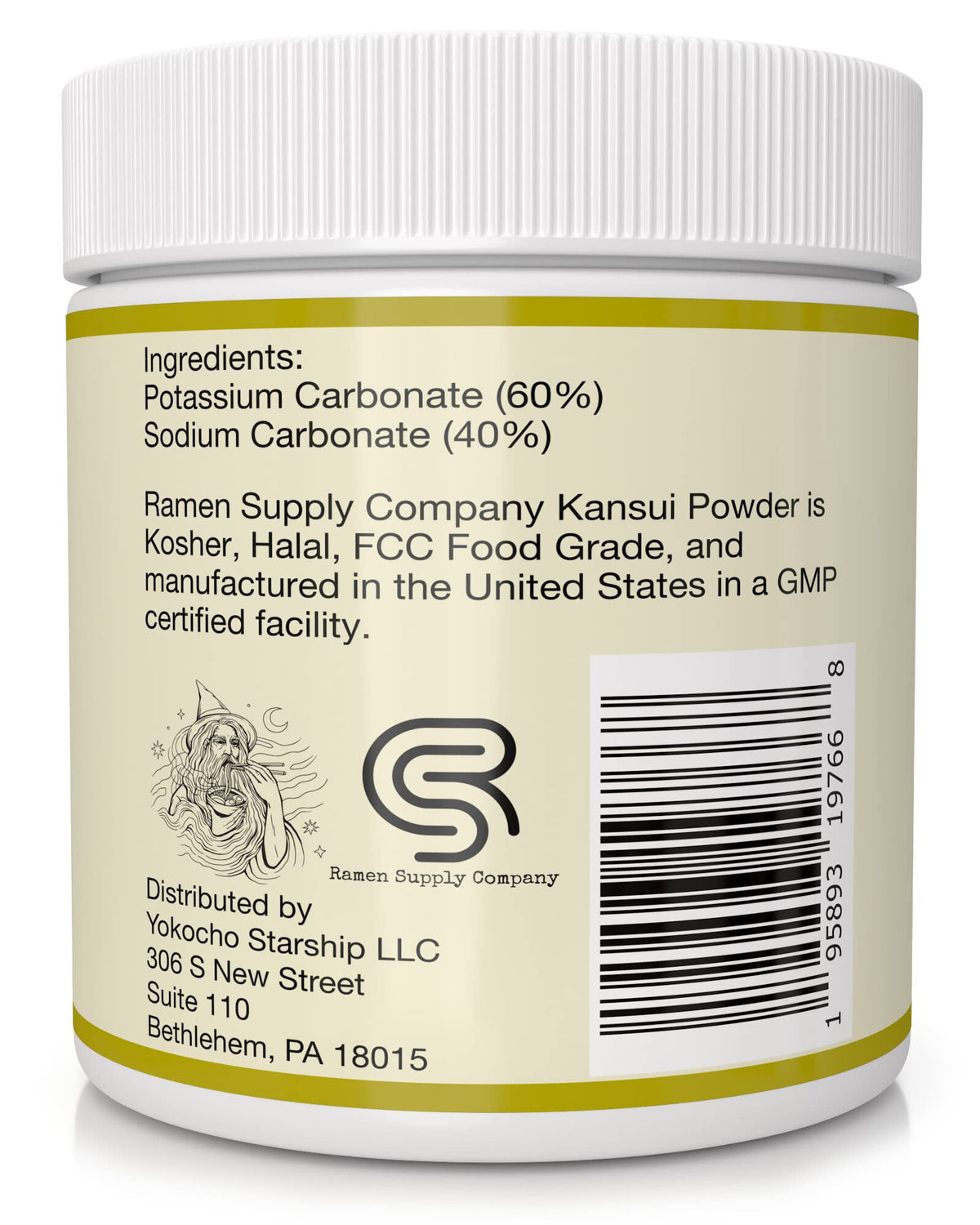 6oz Kansui powder packaging keeps Kansui powder fresh.