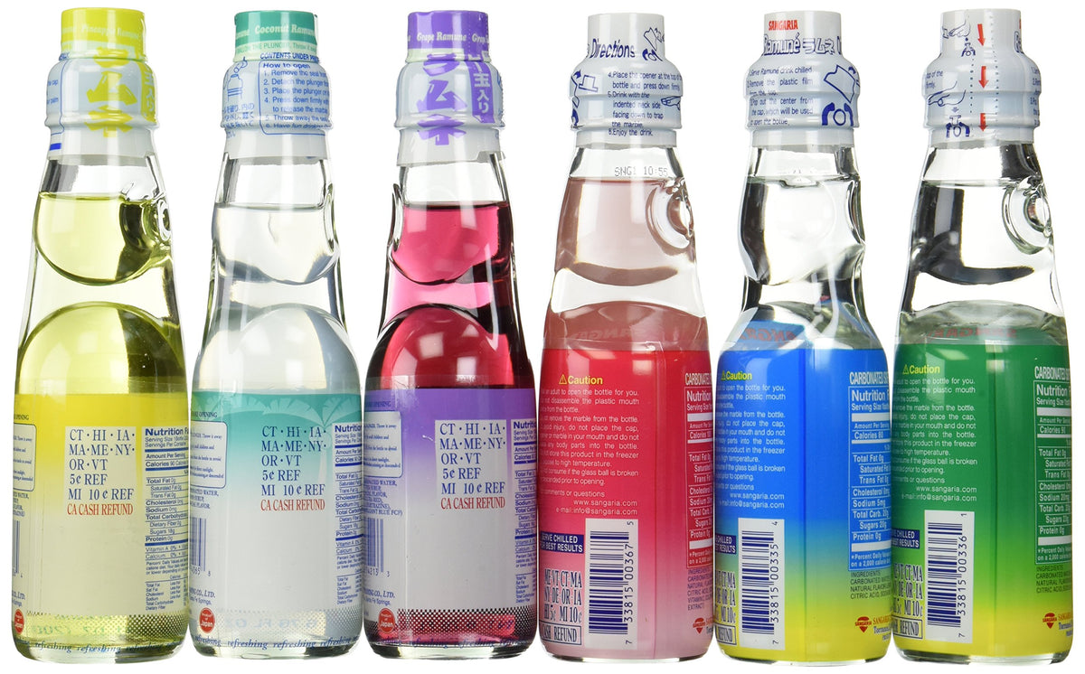 Ramune bottle pour close-up inviting refreshing taste and experimentation.