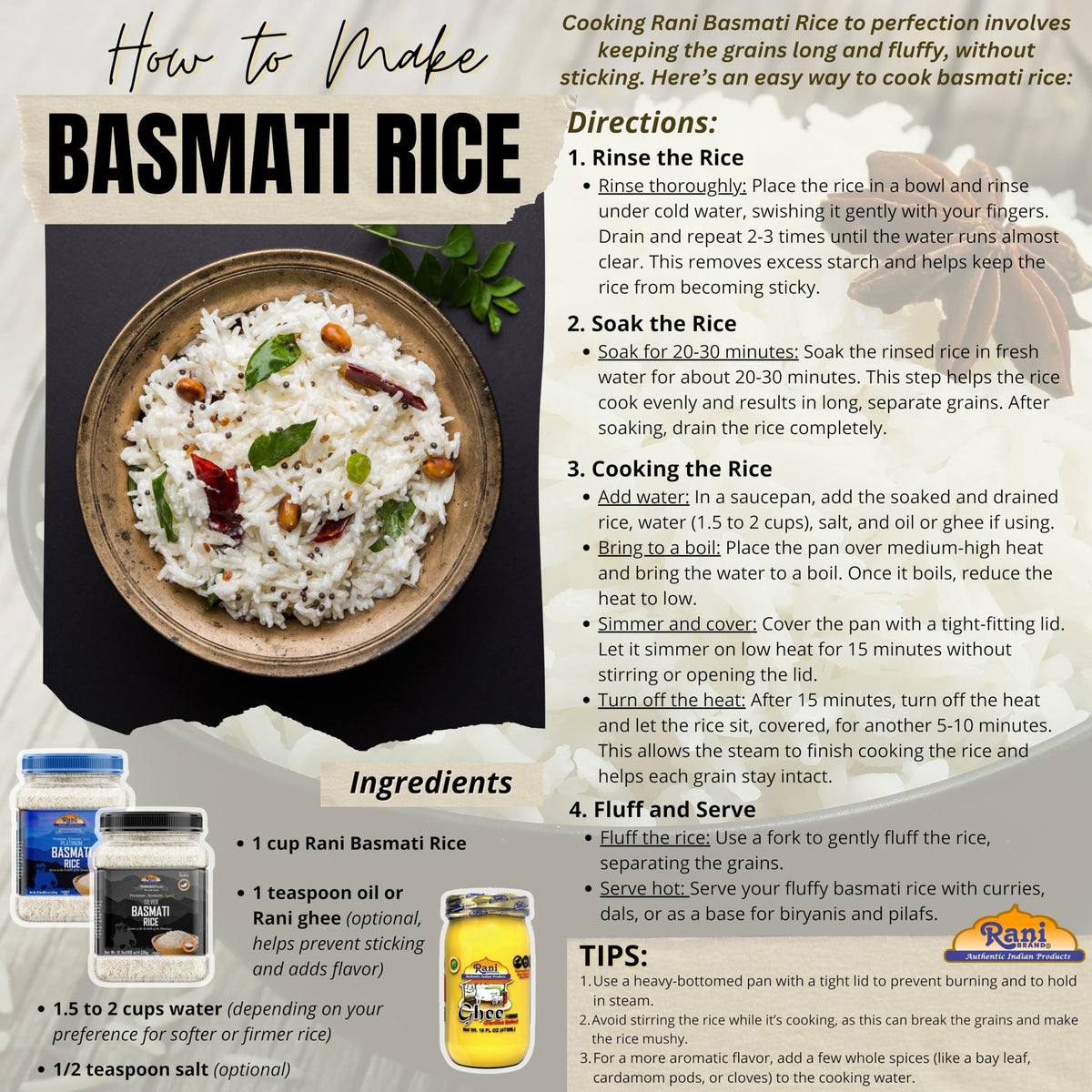Rani 4 lb package of premium basmati rice