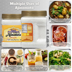 Rani Ajinomoto jar front highlights 750 g size for family meals