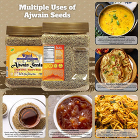 Rani Ajwain seeds jar side angle showcases packaging and freshness