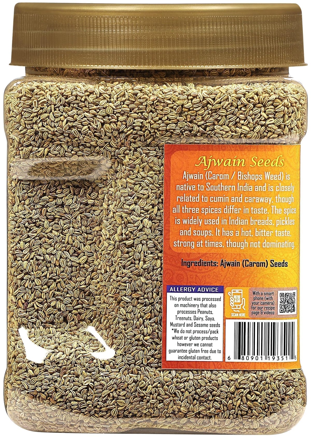 Rani Ajwain seeds packaging highlights PET jar and no-barrier design