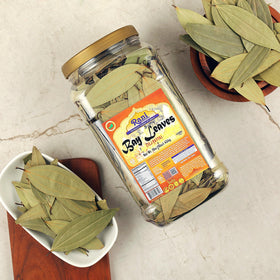 Rani Bay Leaf bulk jar in kitchen setup for easy cooking