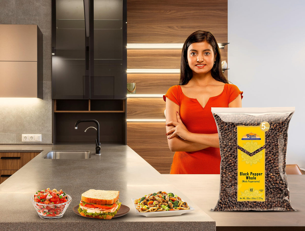 Rani Black Pepper Whole in kitchen setup to elevate casual meals