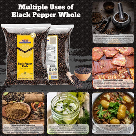 Rani MG-1 grade whole peppercorns for premium flavor in gourmet dishes