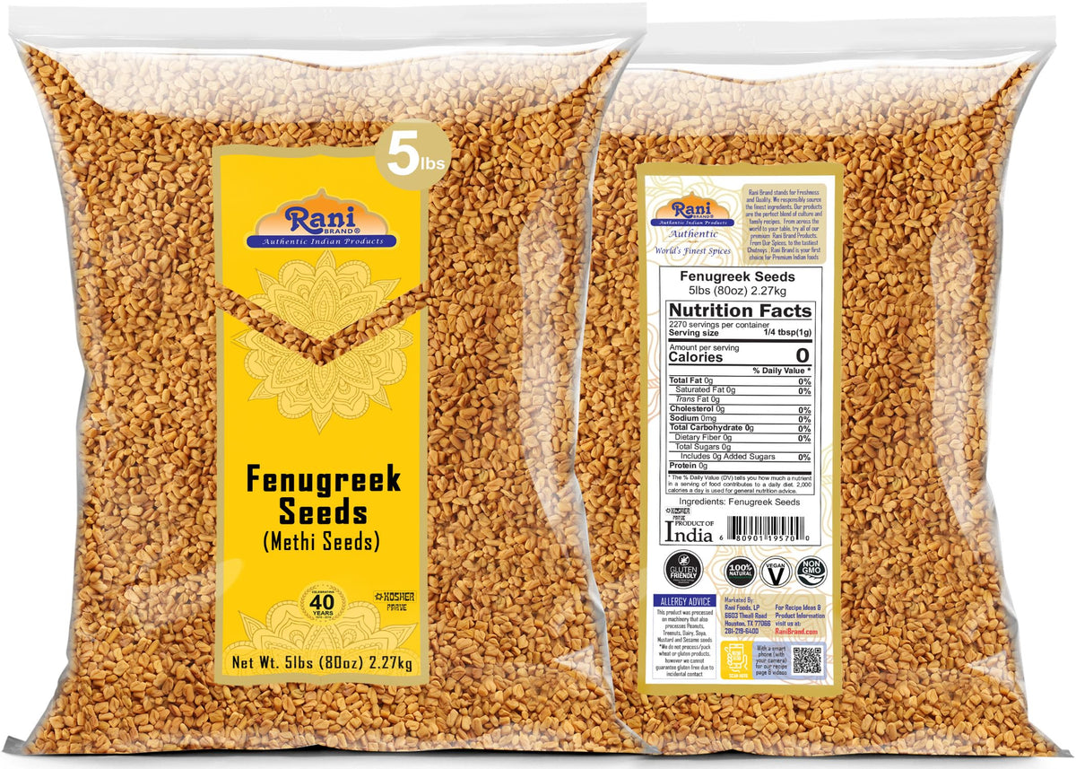 Rani Fenugreek seeds vegan-friendly for plant-based meals