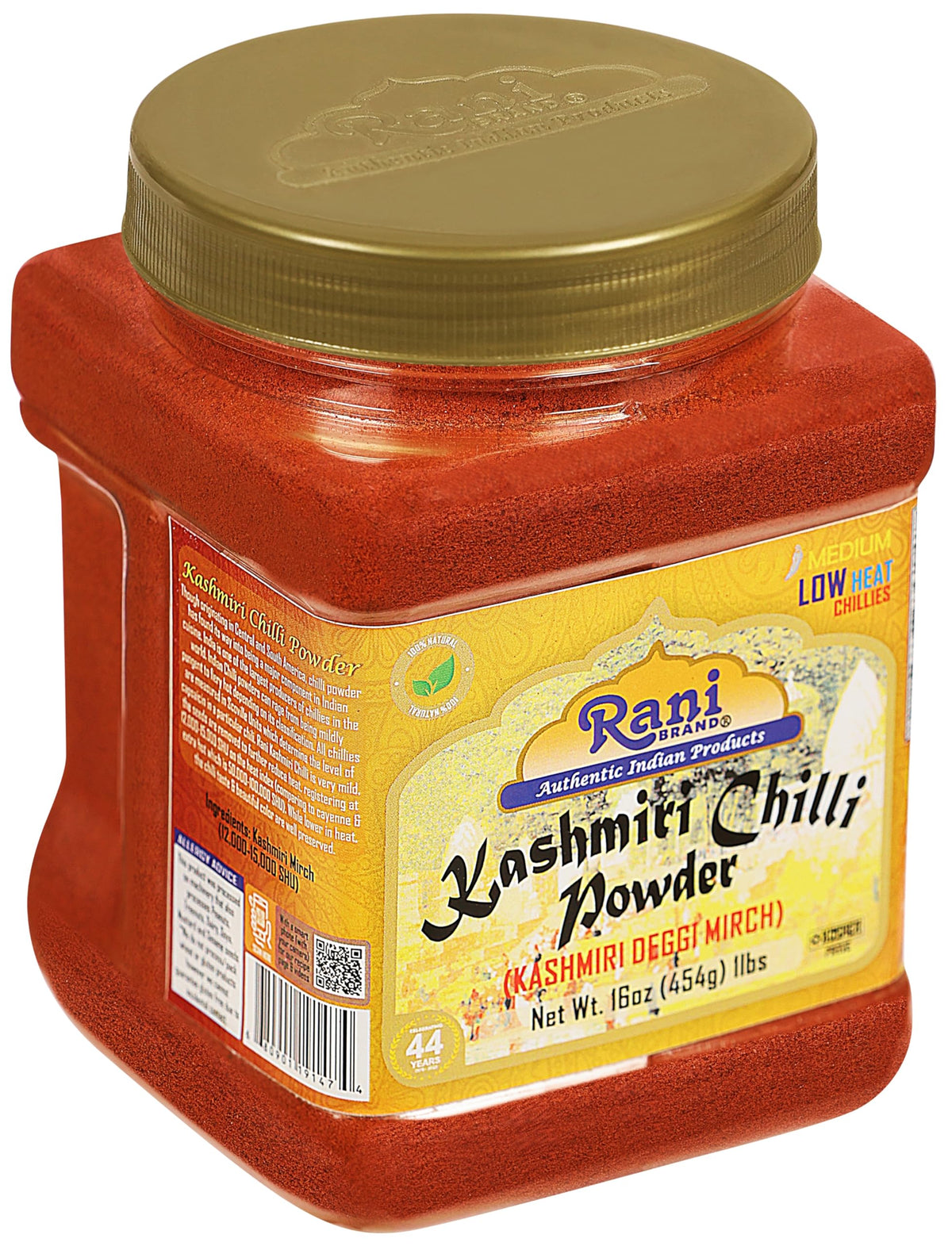 Rani Kashmiri Powder in a kitchen scene suggests versatile cooking uses.