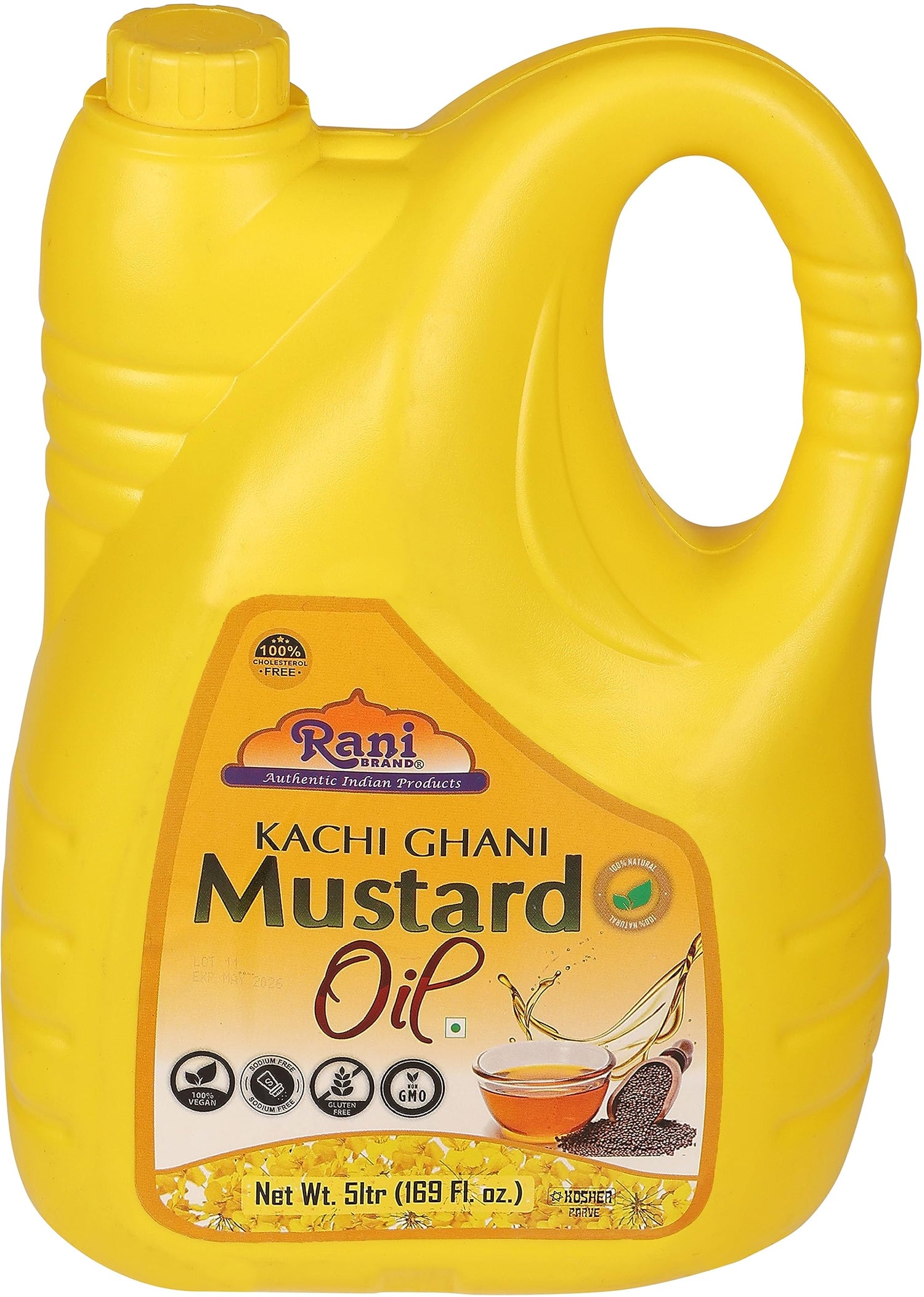 Rani Brand Mustard Oil bottle pour for versatile cooking use