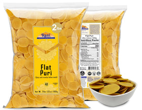 Rani Brand Pani Puri Coins texture close-up shows subtle grain