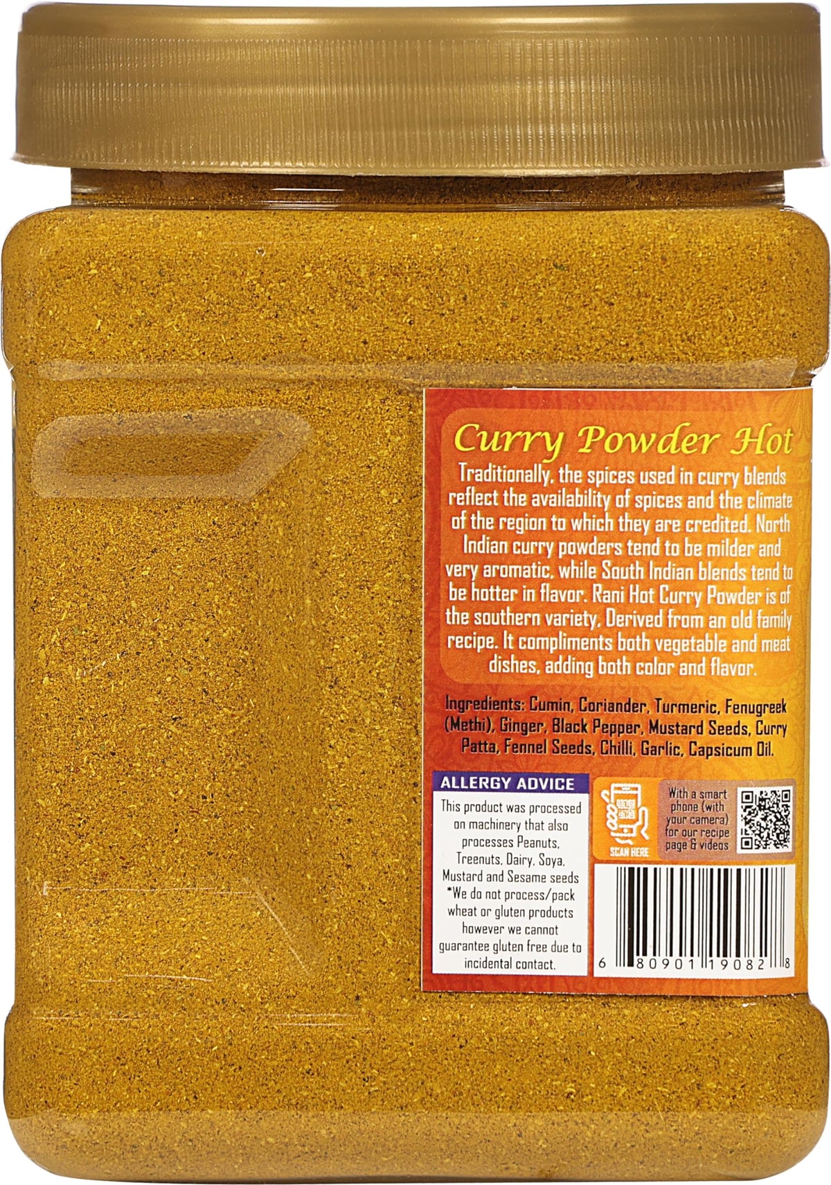Rani brand spice packaging on shelf indicating kosher and gluten-friendly