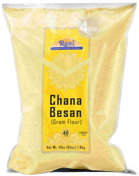 Rani Chana Besan bulk bag highlights premium chickpea flour for versatile gluten-free baking