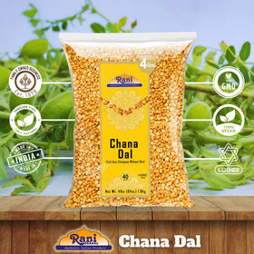 Rani Chana Dal being measured for precise bulk cooking.