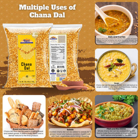 Rani Chana Dal in a pot ready for a flavorful curry.