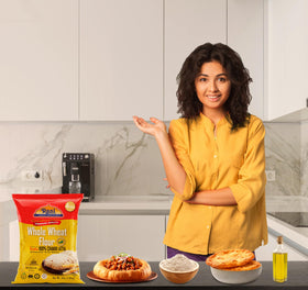 Rani Chapati Flour whole-wheat chakki atta texture for soft rotis.