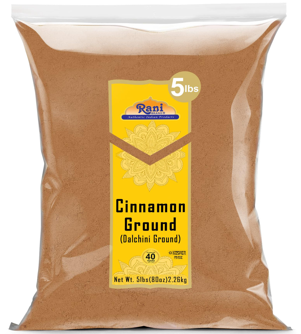 Rani Cinnamon Powder Ground in bulk 80oz, ideal for everyday baking.