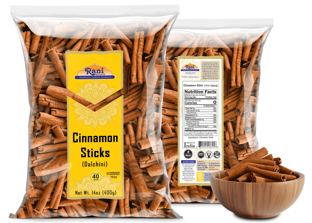 Rani Cinnamon Sticks 14 oz package for pantry staples