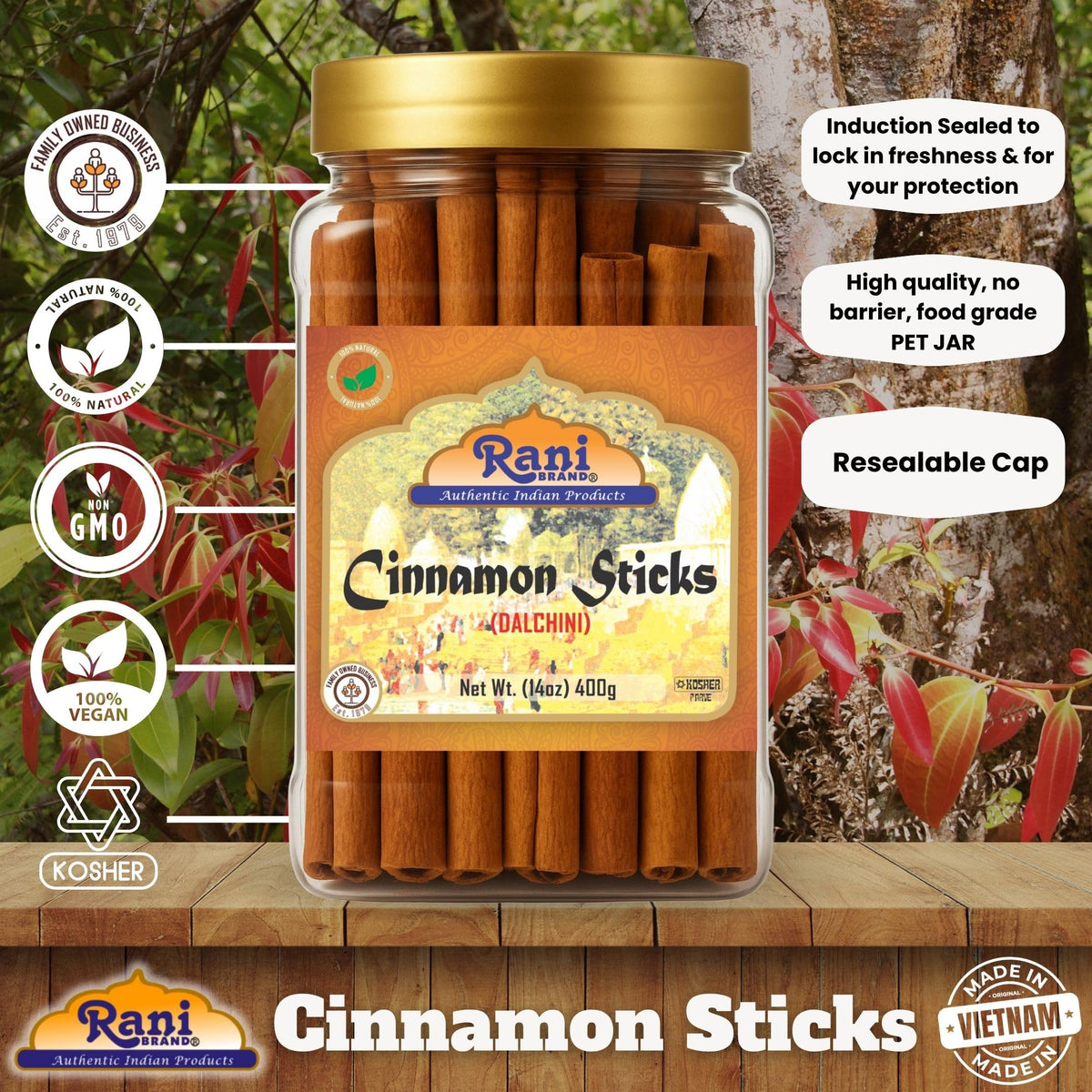 Cinnamon sticks ready for baking, cooking, and festive spice