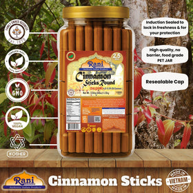 Rani Cinnamon Sticks from Vietnam emphasizing premium quality