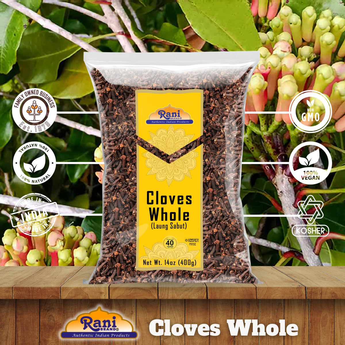 Rani Cloves Whole boosts flavor in curries and pickles