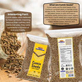 Close-up of Rani Cumin seeds indicating premium quality and aroma.