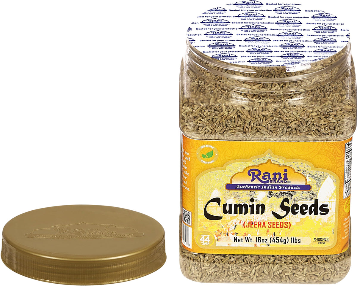 Rani Cumin Seeds in Dish adds warm earthy notes to Indian cooking